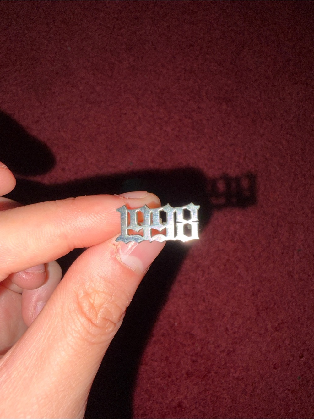 Silver 1998 Number Ring - Etsy size 6